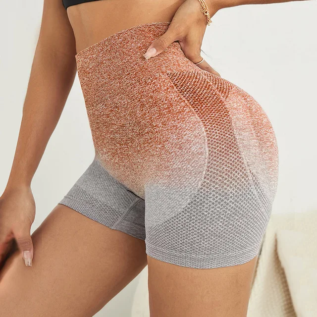 Gradual shorts high waist breathable tight yoga fitness pants booty shorts women clothing