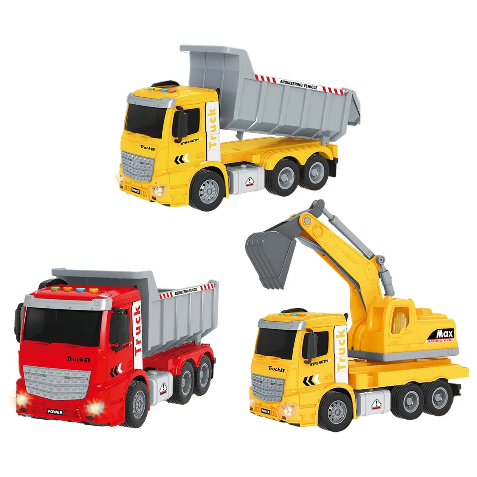 

Engineering Truck Set Preschool Developmental for Birthday Gift
