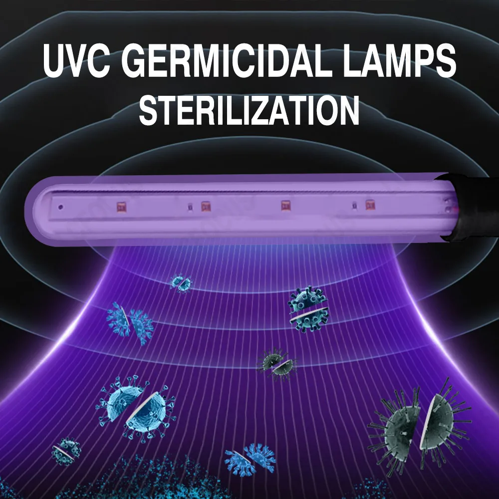 T6 4W 6W 8W 10W LED Ultraviolet Lamps 270nm UVC IP68 Waterproof Tube 12V 24V For Water Sterilization Purification Disinfection