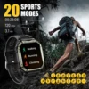 EIGIIS 2025 Smart Watch for Men Big Screen Heart Rate Monitor Sleep Tracker Calorie Bluetooth Call Pedometer Rugged Smartwatch 4