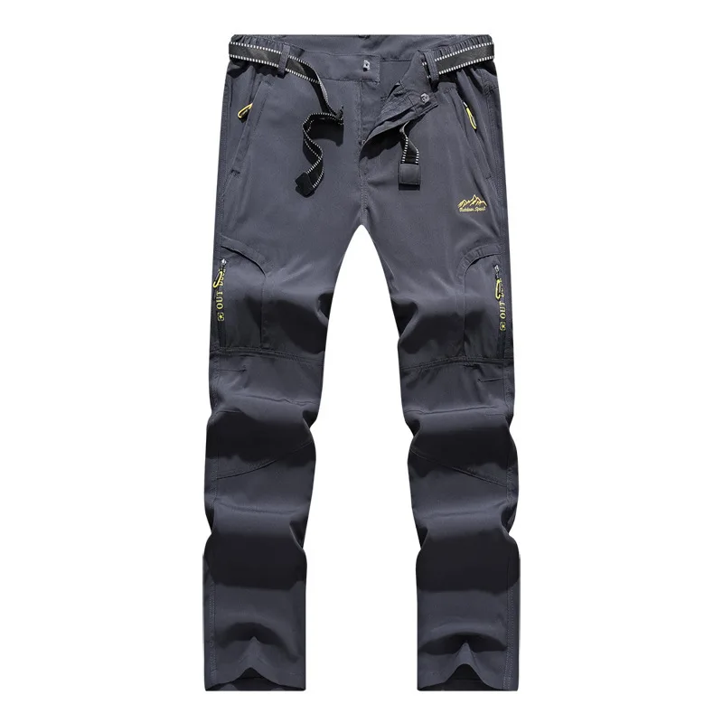 Summer Stretch Hiking Cargo Pants Men Military Tactical Waterproof Quick Dry Trousers Outdoor Casual Breathable Thin Pants 5XL slim fit cargo pants