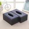 Light Luxury Leather Tissue Box, Living Room and Dining Room Napkin Holder, Kitchen Storage Supplies, Leather Car Tissue Holder 3