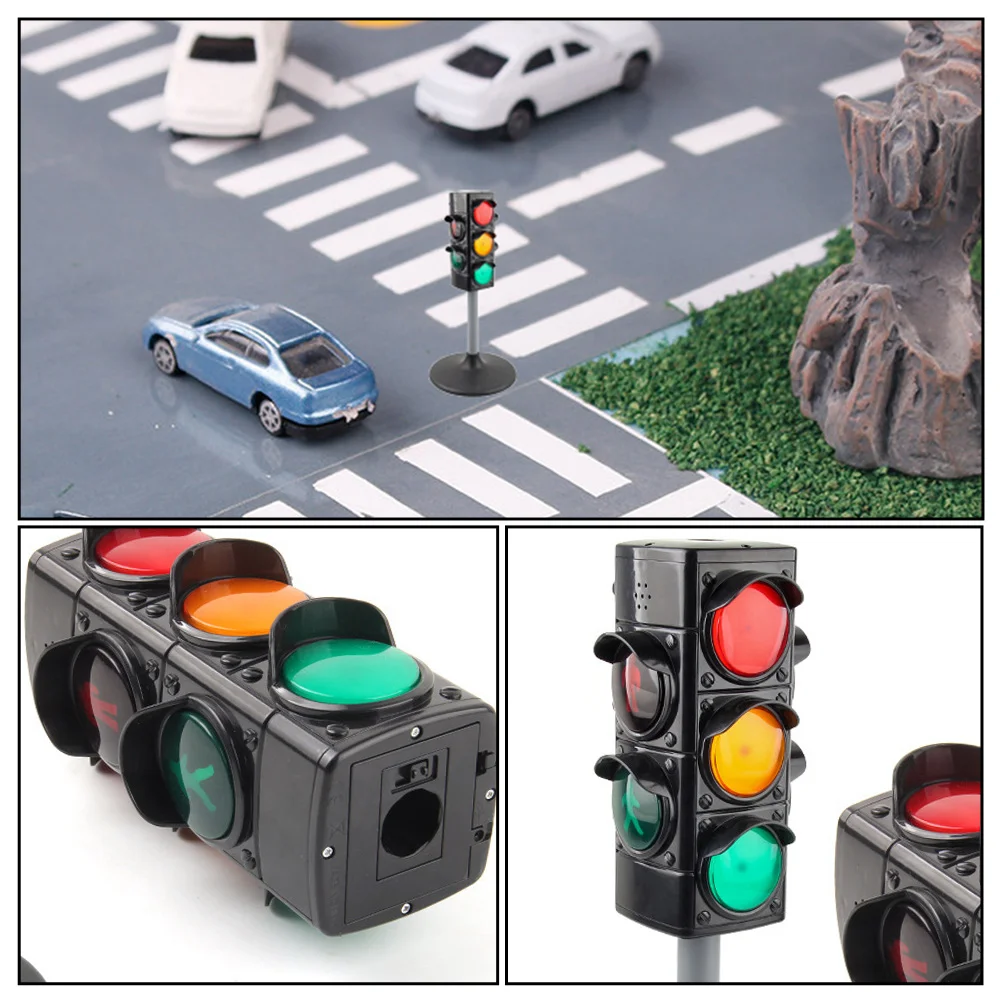 Simulated Traffic Light Signal Toy Traffic Light Toy Childrens Toys Pretend Unique Educational Plastic Model Wooden