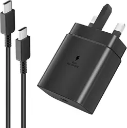 British Standard 45W Super Fast USB - C Charger - 1set 2in1 (Black)