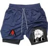 Anime Hunter X Hunter Performance Shorts Quick Dry Athletics Running Workout GYM Shorts Breathable Summer Compression Shorts 3