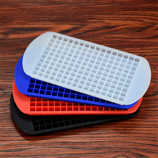 160 Grids Silicone Ice Cube Eco-friendly Cavity Tray Mini Ice