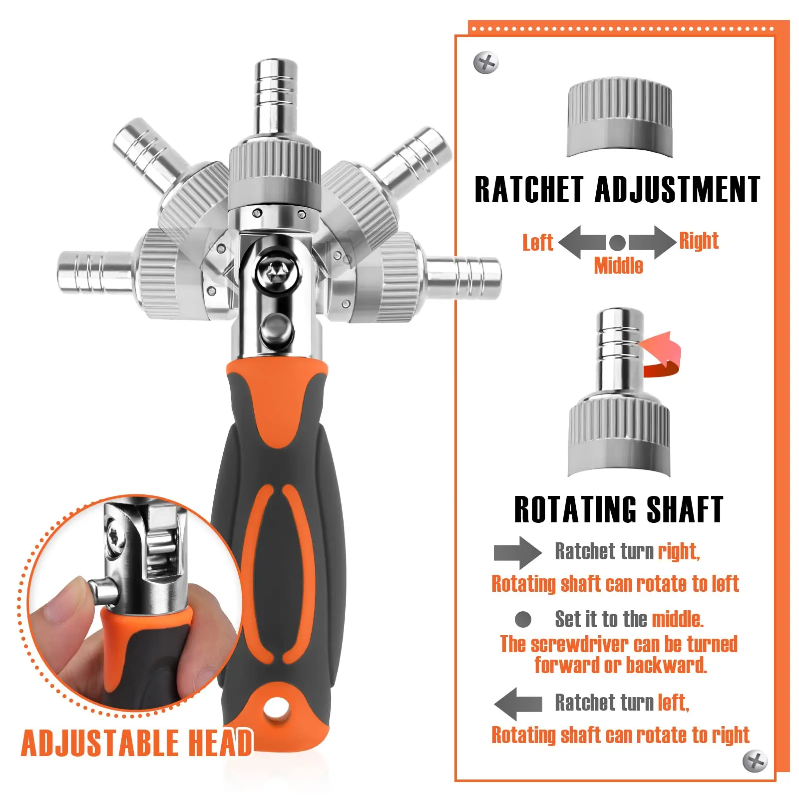 Ratchet Screwdriver Set 68 in 1 Hexagonal Cross Torx Magnetic Screwdriver Head Tough Ratchet Handle Extension Rod Storage Box
