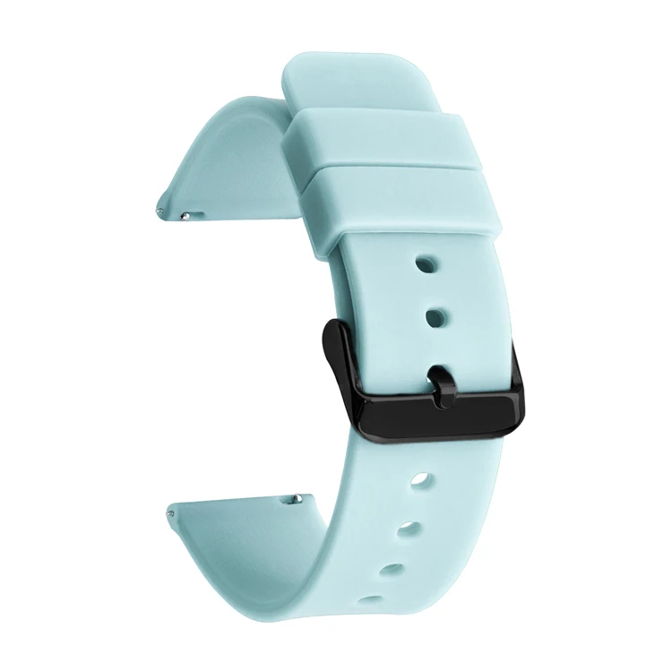 Universal Quick Release Waterproof Silicone Watch Band - Soft Rubber Replacement Bracelet (Various Sizes)