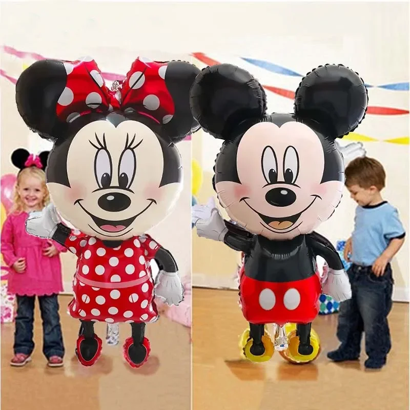 

Disney Cartoon Foil Balloon Giant Mickey Minnie Mouse Balloons Baby Shower Birthday Party Decorations Kids Classic Toys Air Gift