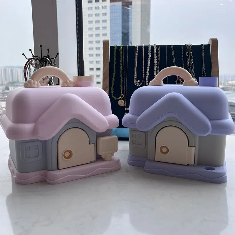 Children's Money Box Creative Cartoon Cute Little House Easy Access Large Capacity Storage Toy for Girls Saving Money