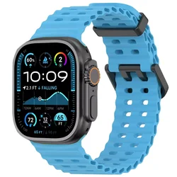 Ocean-Inspired Comfortable Wristband for Smartwatch (Blue)