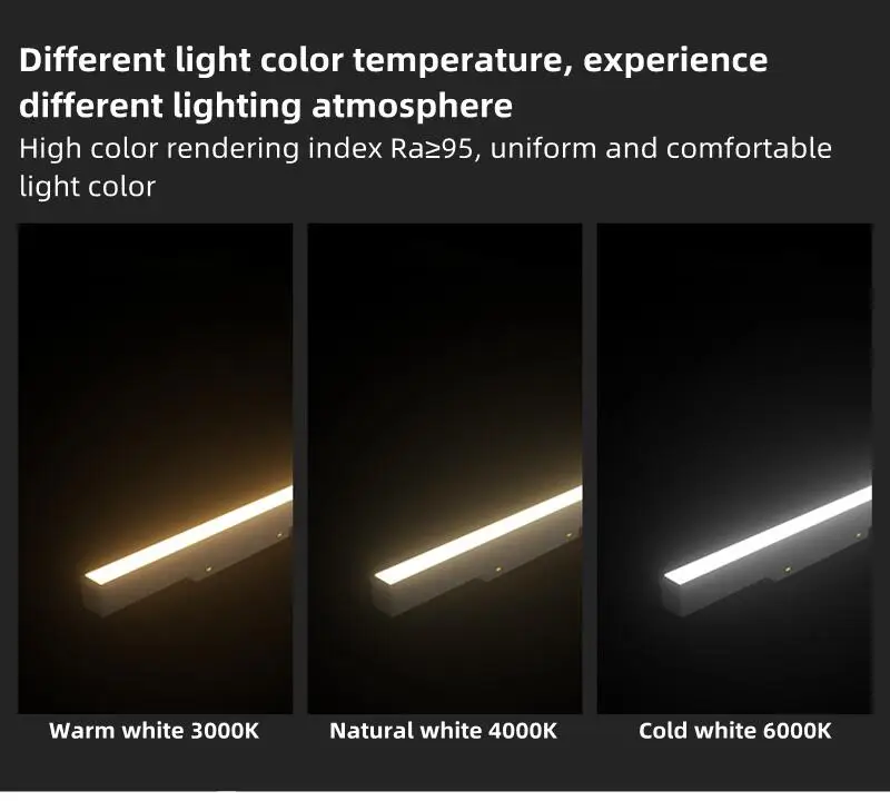 Description Picture 2 of itemModern Magnetic Track Light Embedded Home Living Room No Main Light Lighting LED Line Grille Light Series Spotlight Flood Lamps