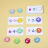 Children's Wooden Number Board Cognitive Matching Addition Subtraction Operation Montessori Logical Thinking Training Math Toys 4