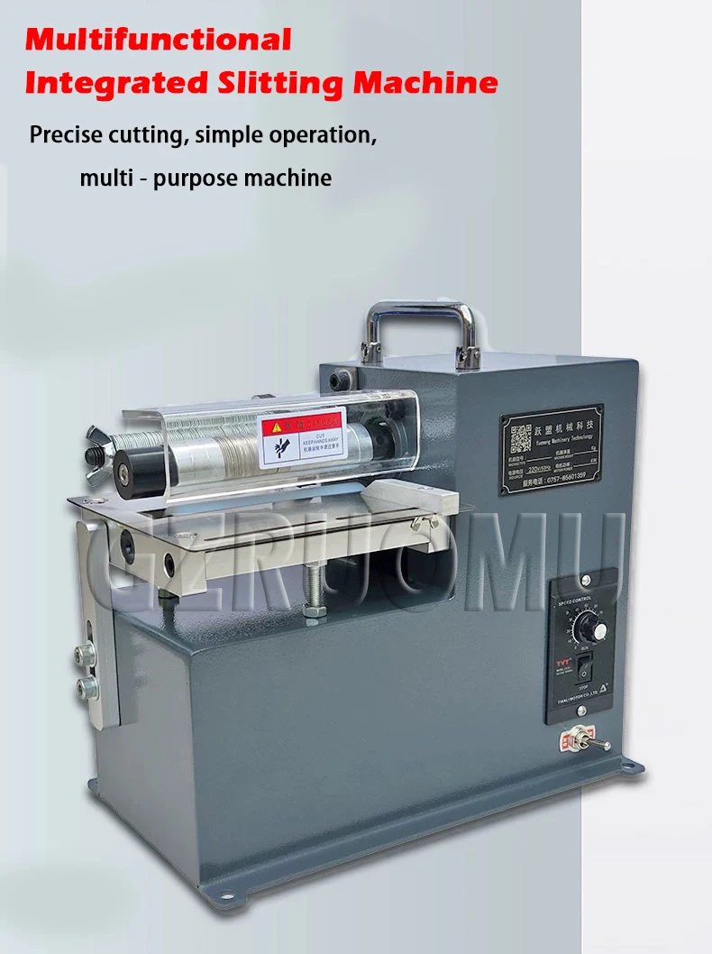 Single Head Double Head YM-120 Automatic Slitting Machine Leather Strap Straight