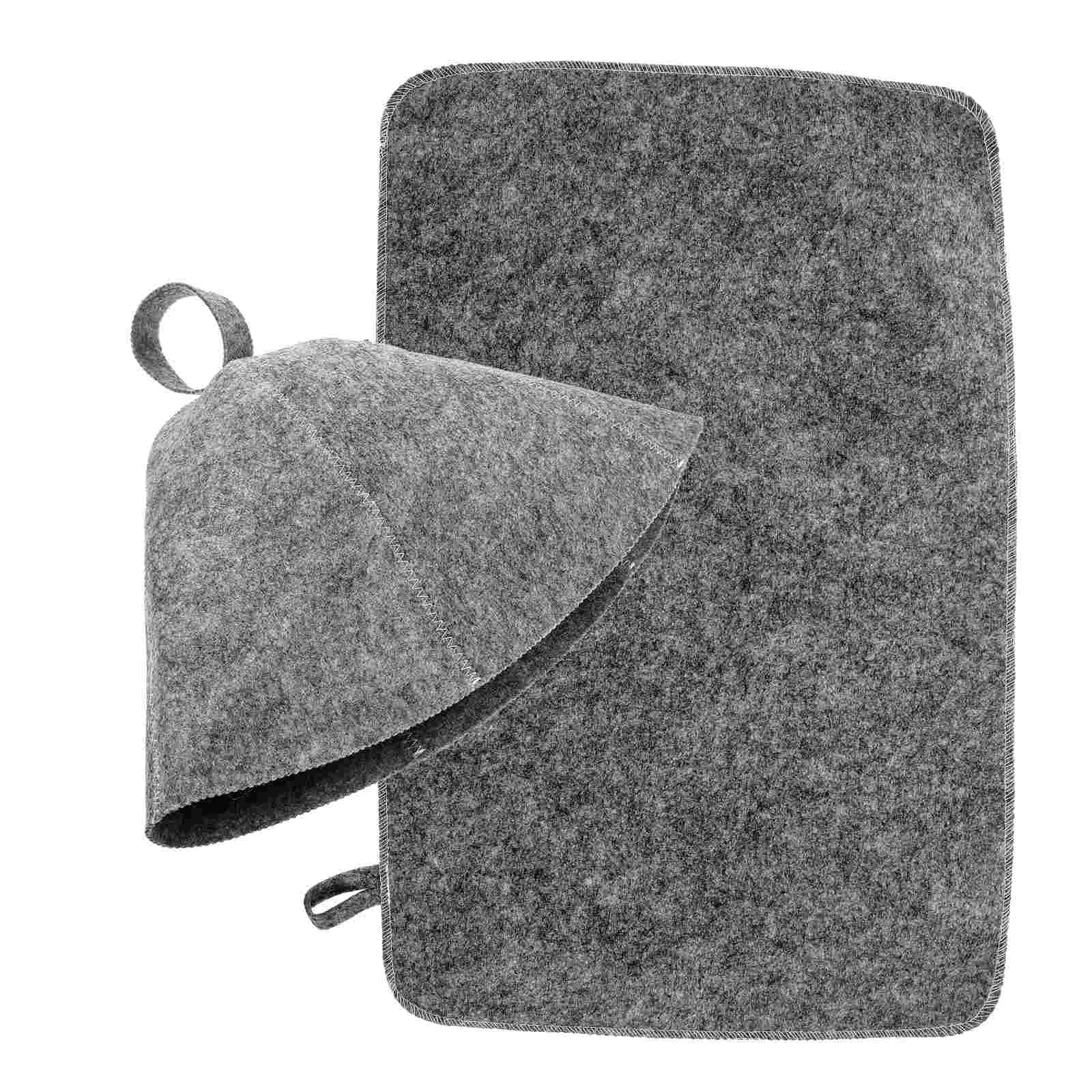 Comfort Sauna Hat Portable Sauna Pad Felt Sauna Hat Thickened Sauna Hat Sauna Hat Sauna Supply for Sauna Indoor Home Daily