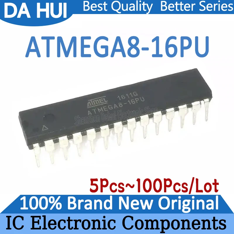 

ATMEGA8-16PU ATMEGA8-16 ATMEGA8 ATMEGA IC MCU Chip DIP-28 In Stock 100% Brand New Origin