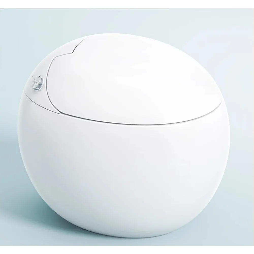 

New Egg-Shaped round Small Apartment Smart Toilet Voice Instant Heating Automatic Waterless Pressure Limit Toilet