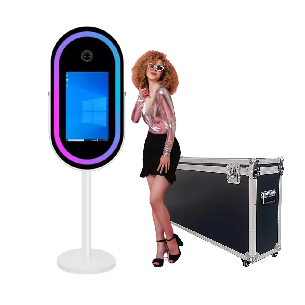 21.5 Photo Booth Portable DSLR Selfie Booth Ring Light Machine Camera Video Portable Mirror Photo Warranty