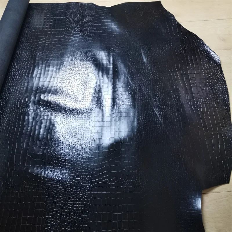 맞춤형 소가죽 양각 가죽 가방, 두께 1.2mm, 악어 패턴, 가죽 제품, DIY