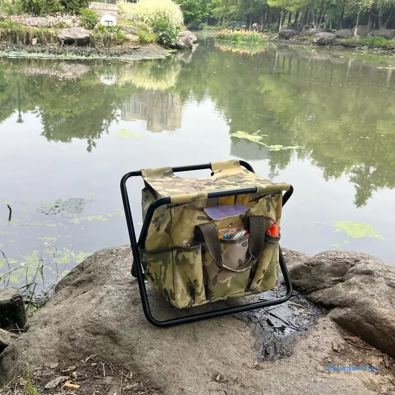 

Folding Camping Chair Stool Backpack Cooler Picnic Bag Hiking for Seat Table Bag for Outdoor Indoor Fishing Travel Drop Shipping