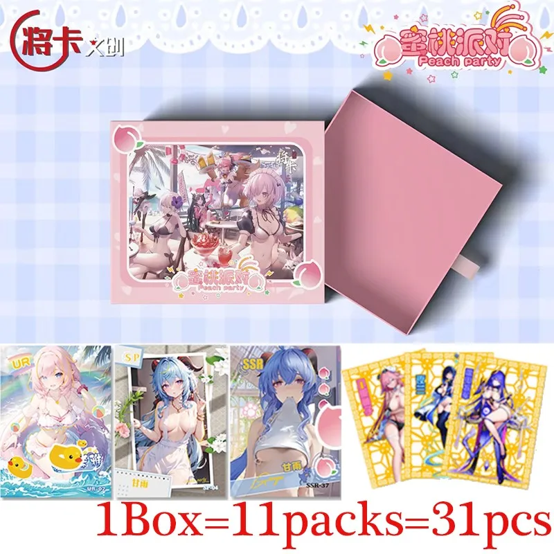 

New Peach Party Goddess Story Collection Cards Anime Girl Swimsuit Bikini Feast Booster Box Child Kids Doujin Toy Hobbies Gift