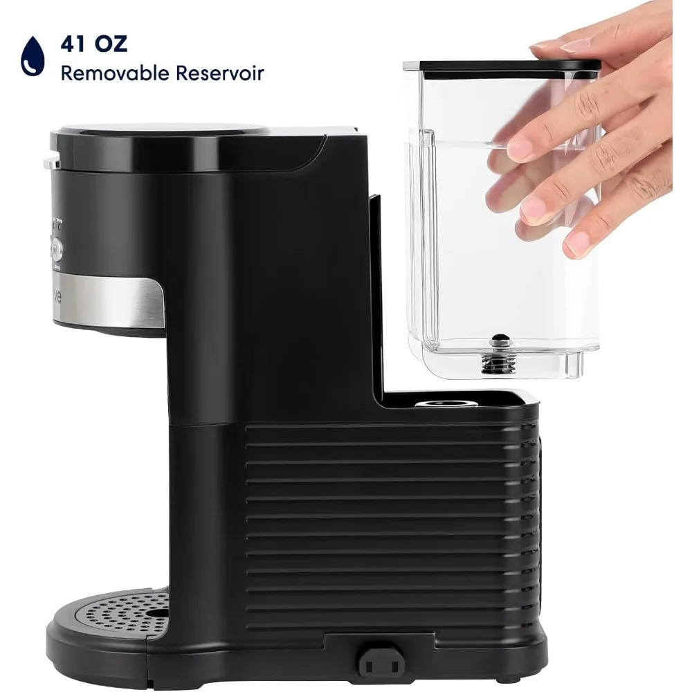 Cup Coffee Maker with Milk Frother, Single Serve Brewers for K Cup Pod or Ground Coffee, Latte Cappuccino Coffee Machine 5