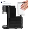Cup Coffee Maker with Milk Frother, Single Serve Brewers for K Cup Pod or Ground Coffee, Latte Cappuccino Coffee Machine 5