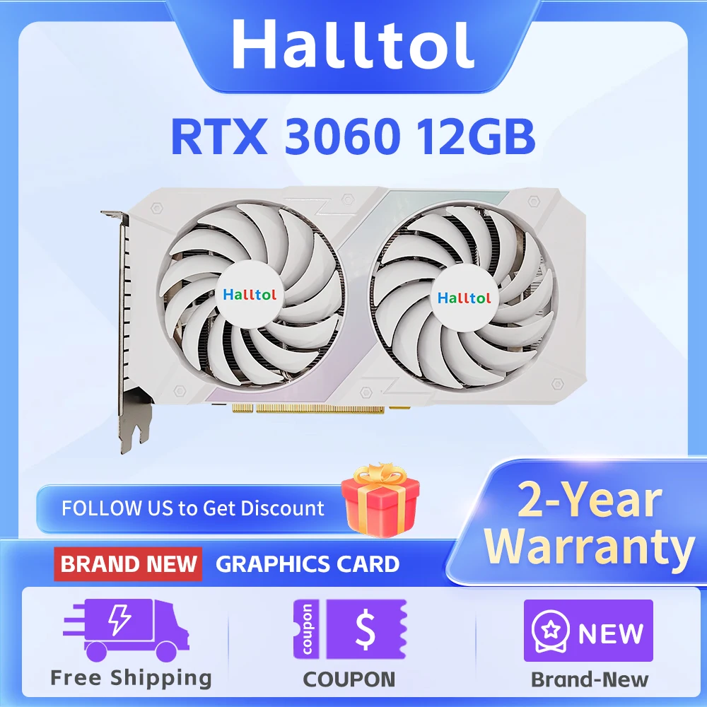 Halltol Rtx 3060 12Gb Nuovissime Schede Grafiche Da Gioco Nvidia Geforce Rtx3060 Gddr6 Scheda Video Gpu Desktop A 192 Bit Per Pc