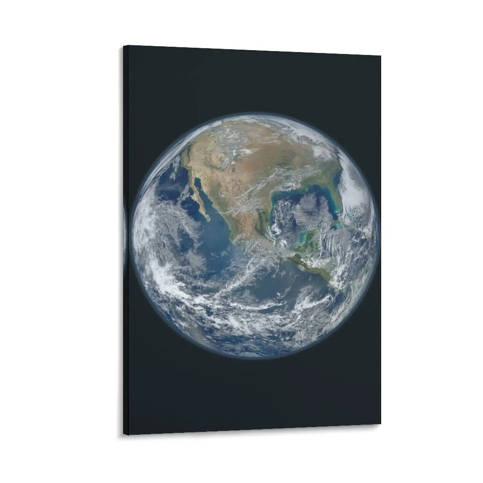 

Earth planet photo from space and view on north america Canvas Painting Paintings on canvas for living room posters for room