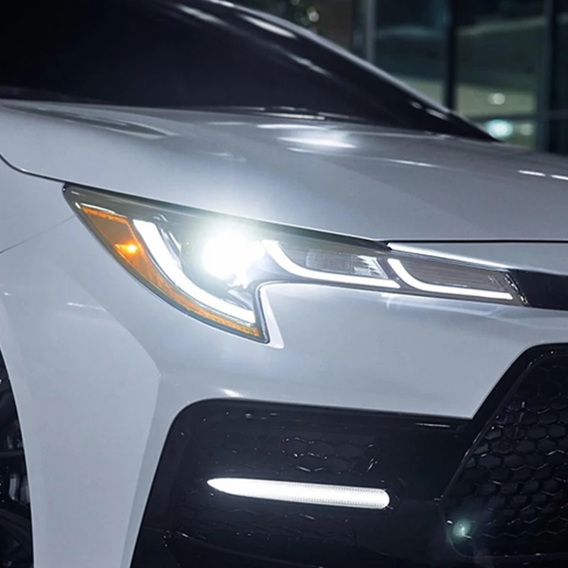 

Car headlamp protective film vinyl transparent TPU stick smoked black transparent for Toyota Corolla E210 2019 2020 2021 parts