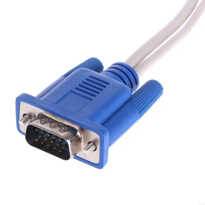 K43B Durable PC/LAPTOP VGA SVGA TO VGA Male to S-Video RCA Converter Cable AdapterA Composite Out Converter Cable