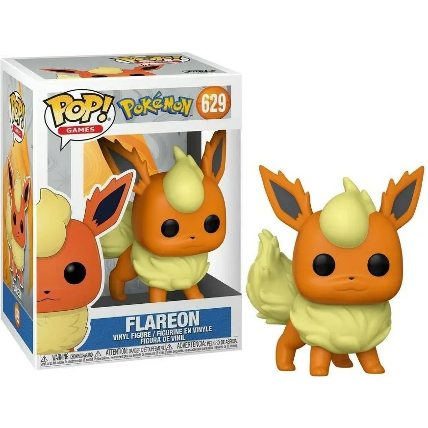 thumbnail image 1 of Funko POP Pikachu #553 Flareon #629 VULPIX #580 MEWTWO #581 Figura de acción de vinilo de PVC de 10 cm, modelo de juguetes para niños, regalo, 1 of 5