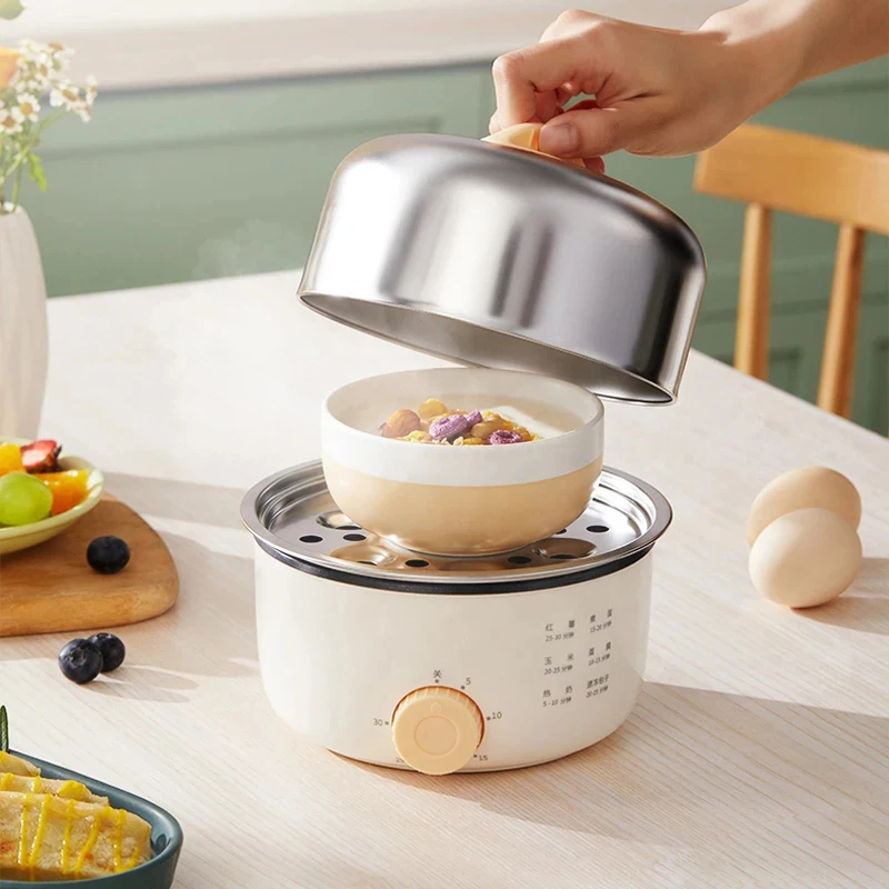 Electric Egg Boiler 7/14pcs Eggs Double Layer Automatic Mini Steamer Poacher Kitchen Cooking Tool Egg Steamer Breakfast Maker
