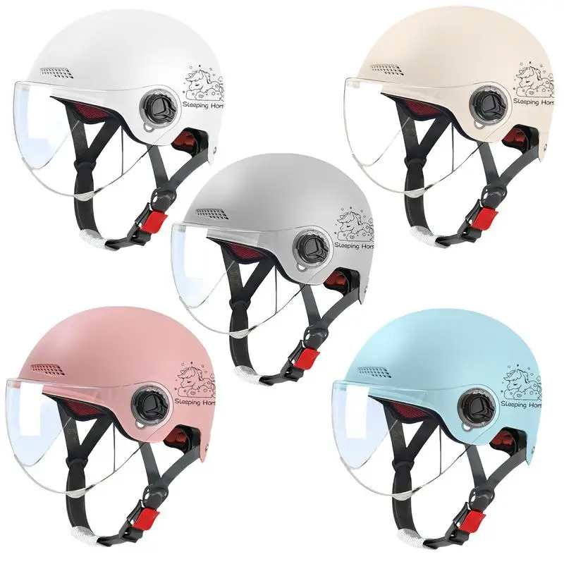 

Motorcycle Half Headgear Multi-sport Impact Protection Motorcycle Safety Hat With Sun Visor Cruiser Scooter Motorcycle Helmet