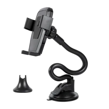 Supporto per Telefono da Auto/Camion con Braccio Lungo a Collo d'Oca, Stabilizzatore Anti-Vibrazione Compatibile con Tutti i Cellulari e iPhone