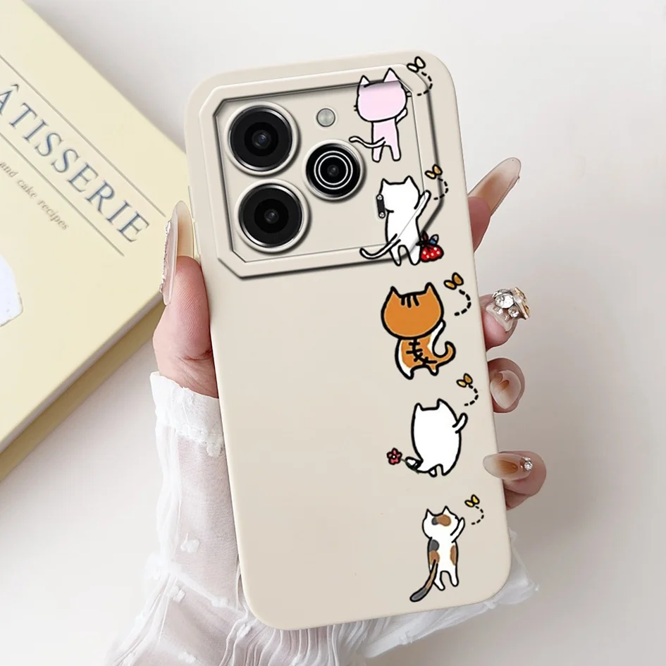 Stylish Fashion Pattern Square Lens Protective Soft Cover - 6.78 5G Phone Case