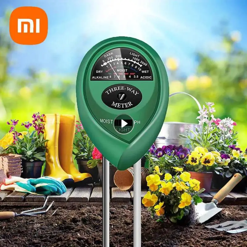 XIAOMI 3 In 1 Soil PH Meter Sunlight Tester สวนดอกไม้ความชื้นดิน