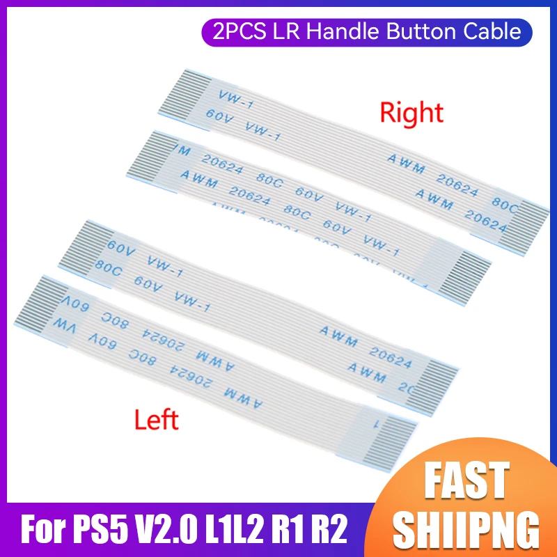 2Pcs Touchpad Connect Cable 18Pin Flex Ribbon Cable Per Controller Ps5 Touch Pad Cable