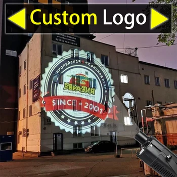 LED Ip65 Gobo 프로젝터 조명, 야외 맞춤형 로고 플로어 프로젝션 램프, 회전 CE 인증 소스 공장, 150W200W