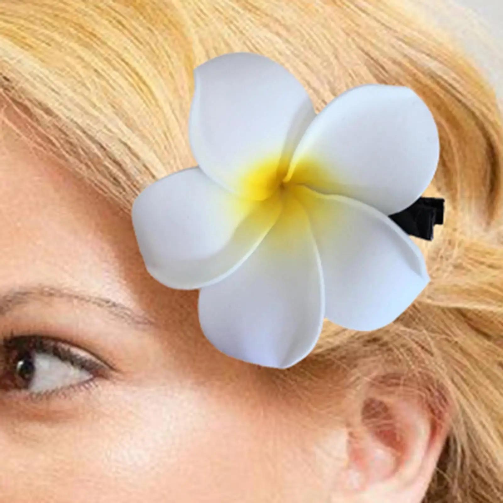 Plumeria Haarspange Frangipani Haarklammer für Hochzeiten Niedliche Plumeria-Blumen Haarclips Kleine Frangipani Haaraccessoires Clips – Detail 4