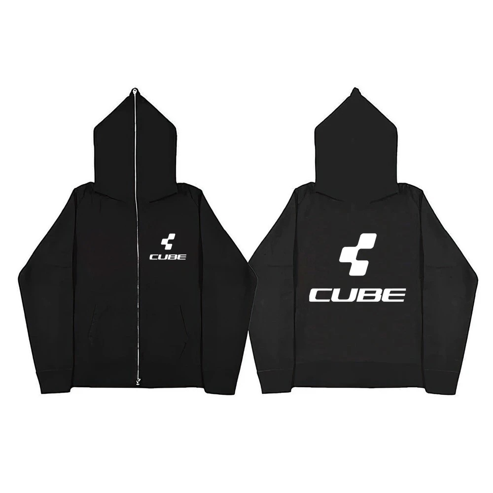 

Cube Y2K Full Zipper Retro Couple Hip Hop Hoodies&Sweatshirt Loose Oversized Harajuk High Street Men's Women's Streetwear Coat