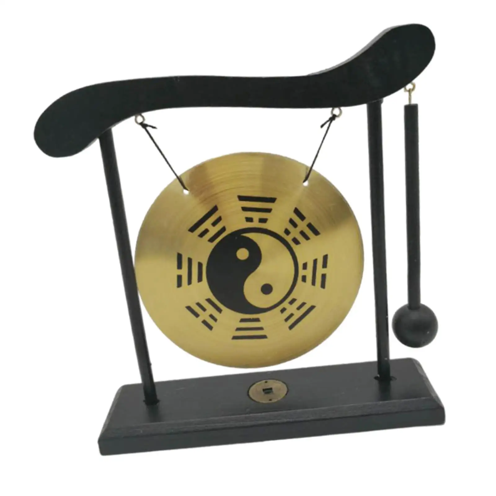 

Декор для дома Gong, латунный настольный мини-Гонг фэн-шуй