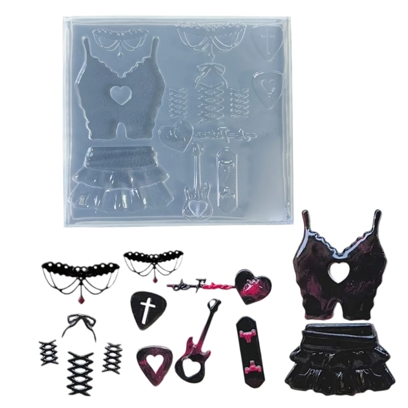 

Силиконовые формы для набора одежды, маленькие формы для одежды, формы для костюмов для девочек, уникальные формы для рукоделия