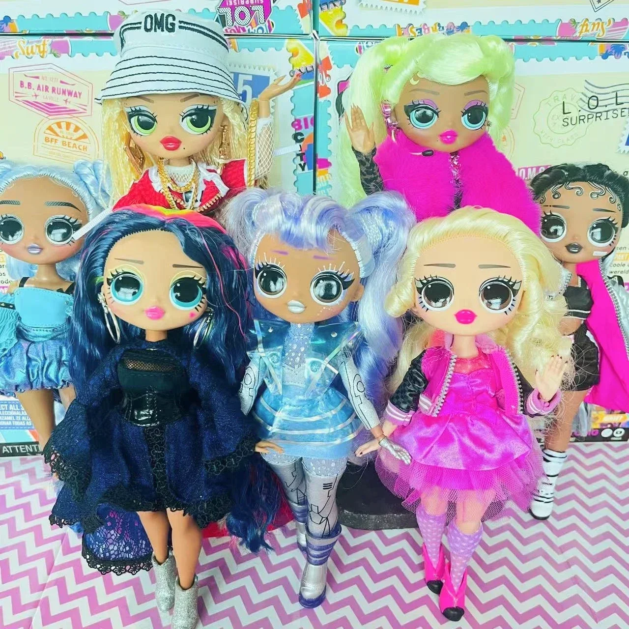 جديد حقيقي lol دمية OMG دمية المتضخم شقيقة 25 سنتيمتر النيون النحل فتاة اللعب منزل مشترك المنقولة محاكاة لعبة فتاة هدية عيد ميلاد