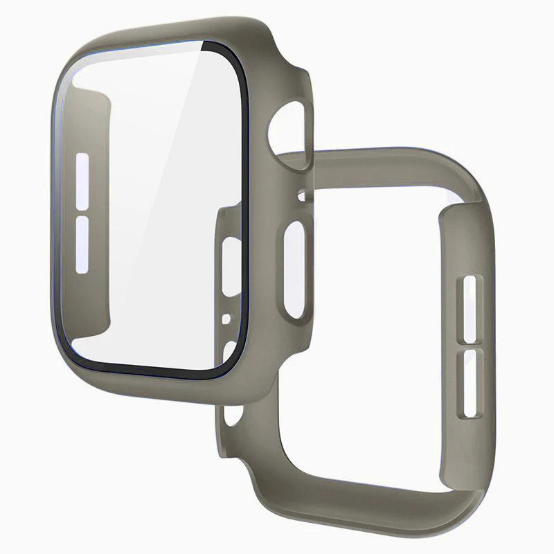 Gehärtetes Glas+Hülle für Apple Watch Ultra 3 2 49mm 11 10 9 8 7 46mm 42mm 45mm 41 PC Stoßfänger Schutzhülle IWatch 7 6 5 SE 44 40mm – Detail 15