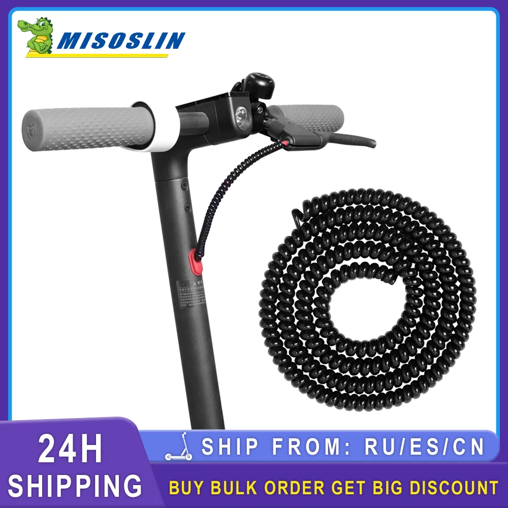 Il Tubo Dell'Organizzatore Della Linea Del Freno Dello Scooter Elettrico Protegge Il Cavo Di Avvolgimento Dell'Involucro A Spirale Per Kugoo Null 8 10