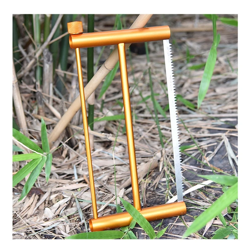 Folding Portable Coping Frame Aluminum Alloy Handsaws Cutting Woodworking in Camping Backpacking 3