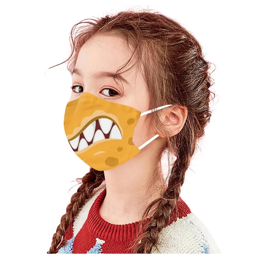 Kids Children Outdoor Cotton Mouth Washable Reusable Face Filter Dust-Proof Face Protective Mask 1PC