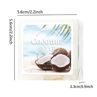 100g B + lait de coco bio pur extrait de plante savon fait main traitement du visage acné savon au lait de chèvre 6