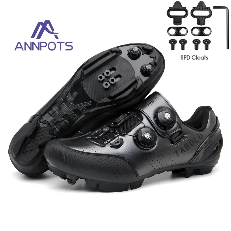 Cycling Shoes Men Women Speed Cycling Sneaker SPD Mountain Bike Footwear MTB Racing Shoes Flat Route Cleat Road Bike Shoe